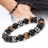 Triple eye protection gemstone bracelet