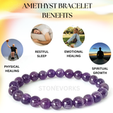 amethyst gemstone bracelet