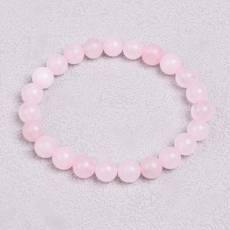 Rose quartz gemstone bracelet