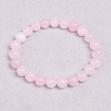 Rose quartz gemstone bracelet