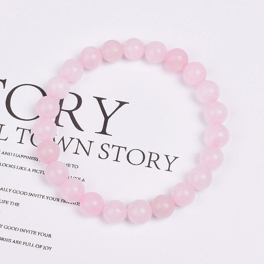 Rose quartz gemstone bracelet