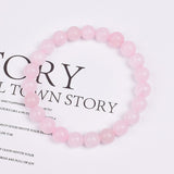 Rose quartz gemstone bracelet