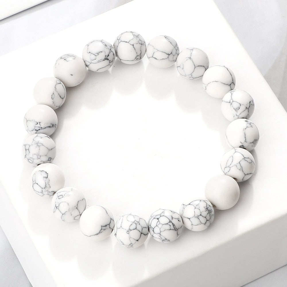 Howlite gemstone bracelet