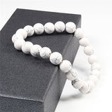 Howlite gemstone bracelet