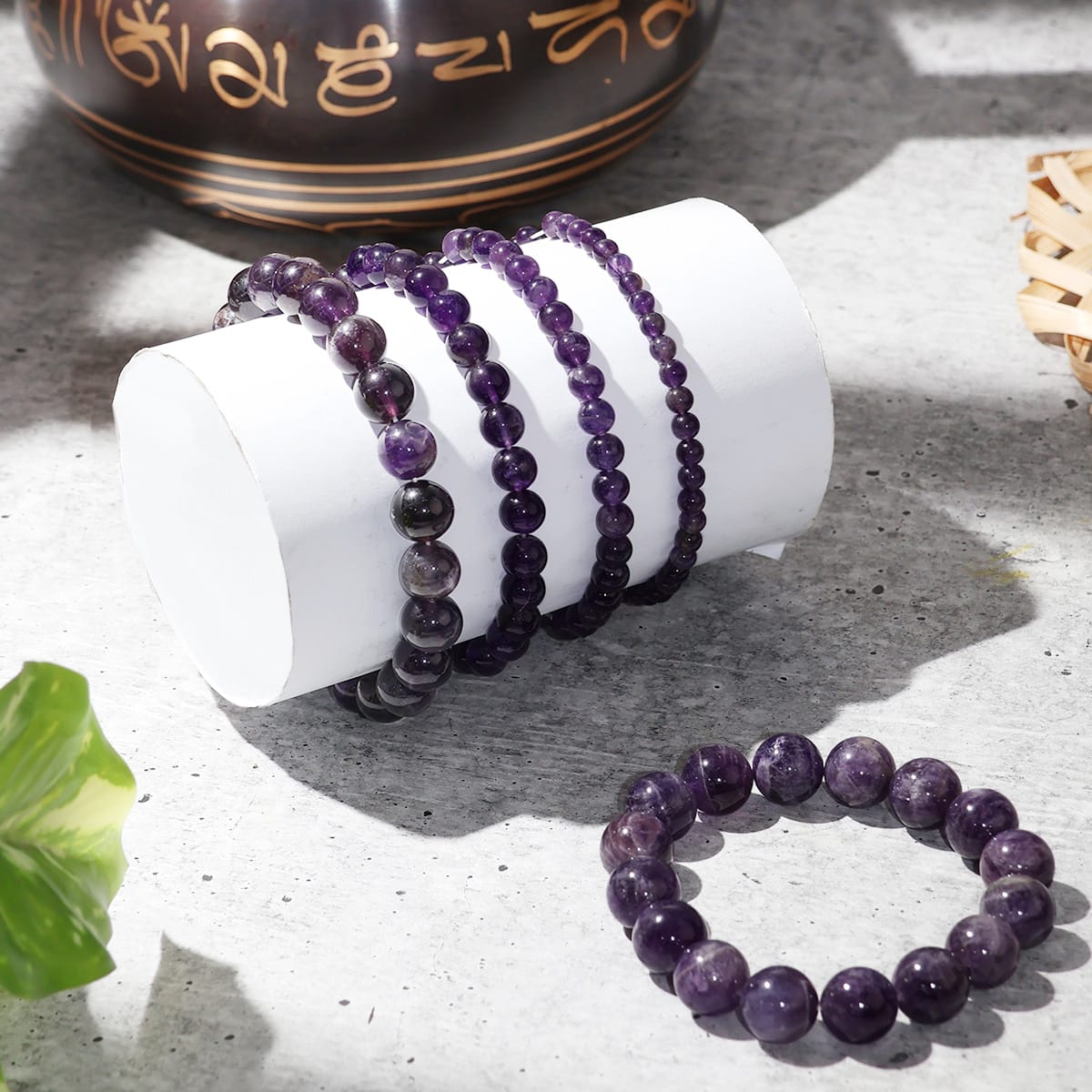 amethyst gemstone bracelet