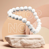 Howlite gemstone bracelet